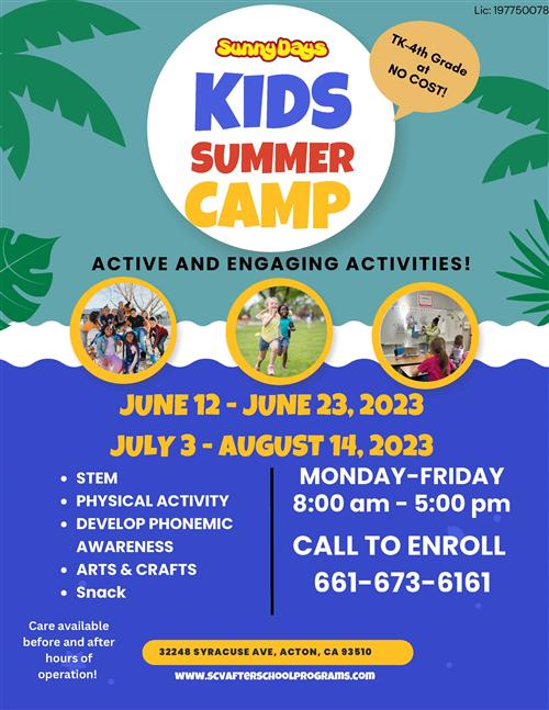Kids Summer Camp E
